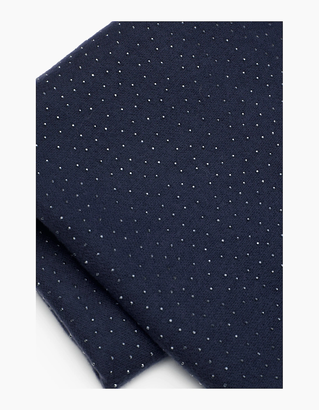 Navy Silver Stud Scarf