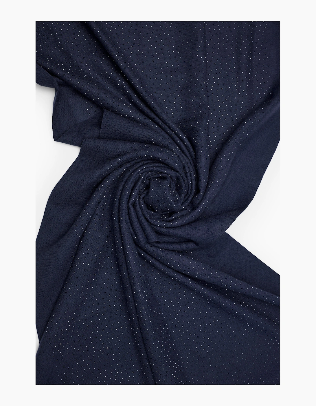 Navy Silver Stud Scarf