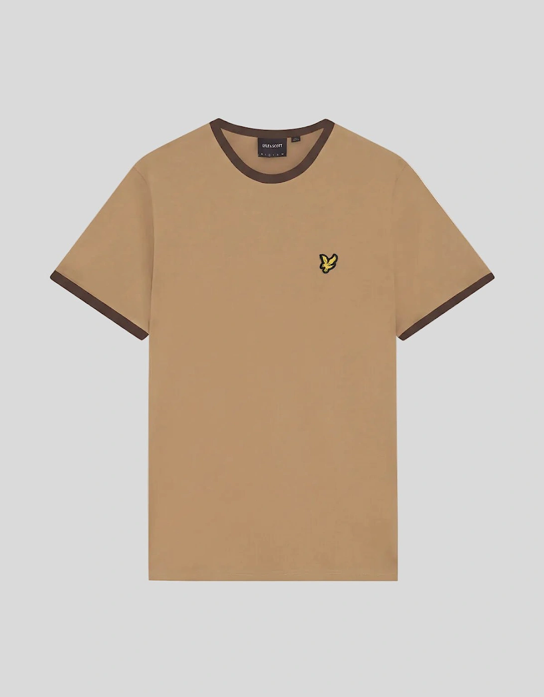 Ringer Cotton Crew Neck T-Shirt