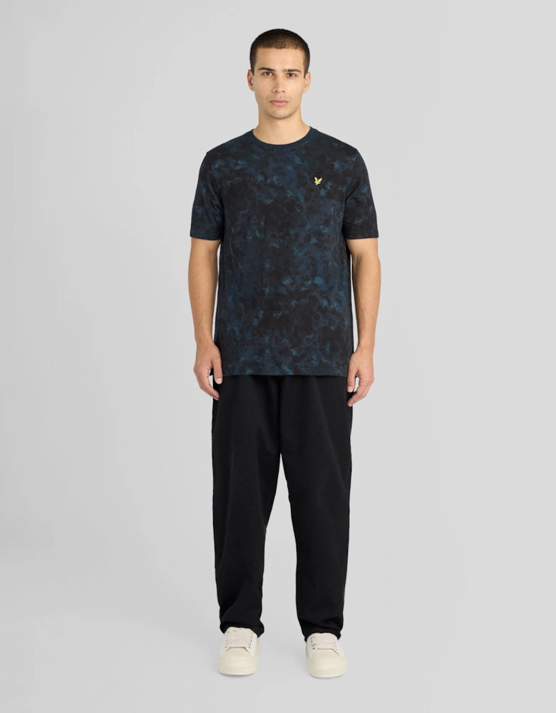 Digital Animal Print Script T-Shirt