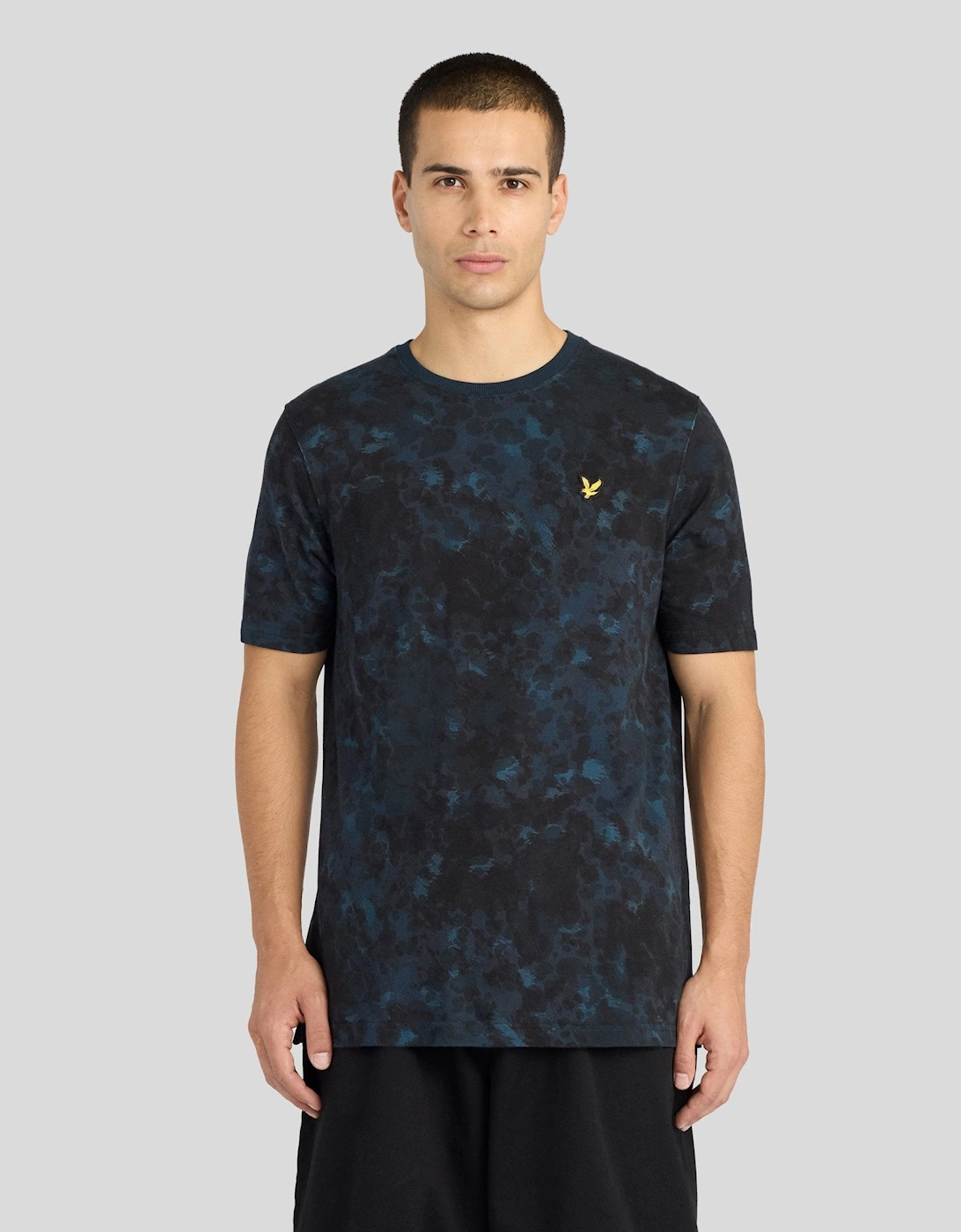 Digital Animal Print Script T-Shirt