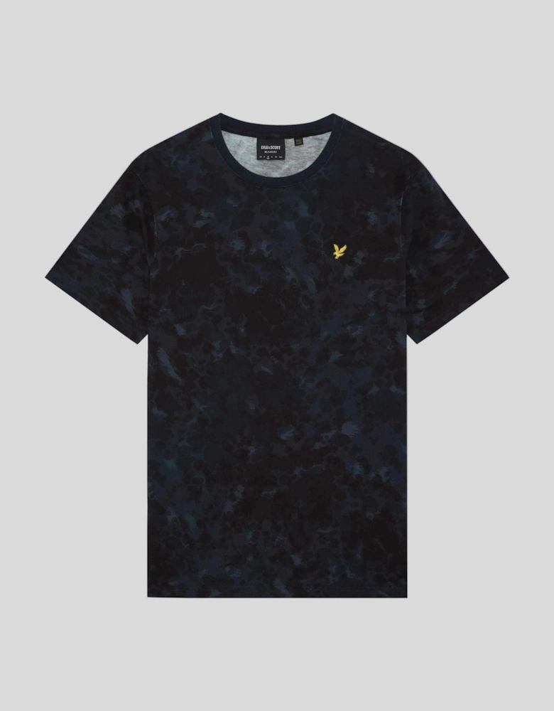 Digital Animal Print Script T-Shirt