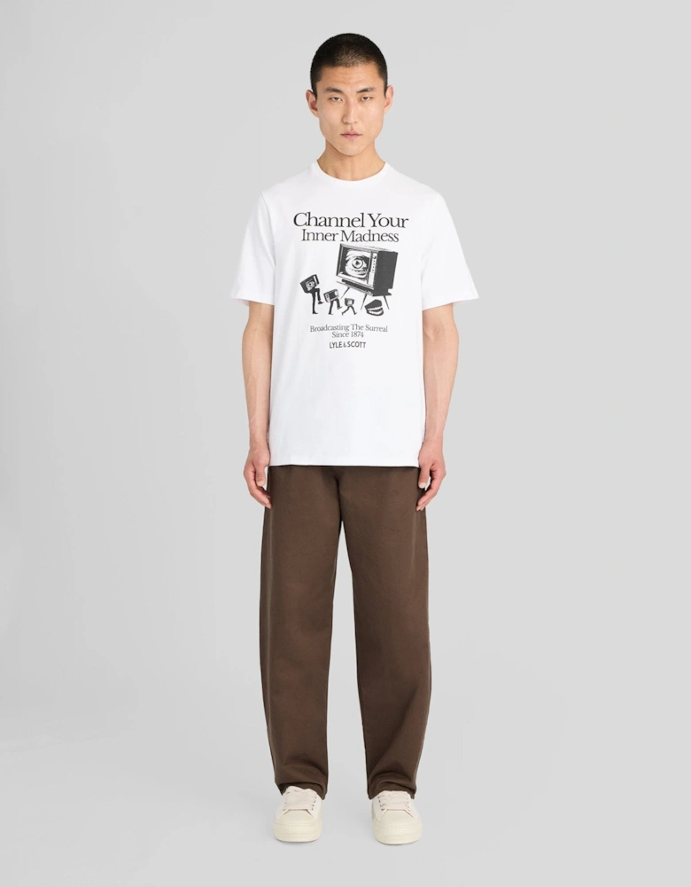 TV Channel Chest Graphic T-Shirt