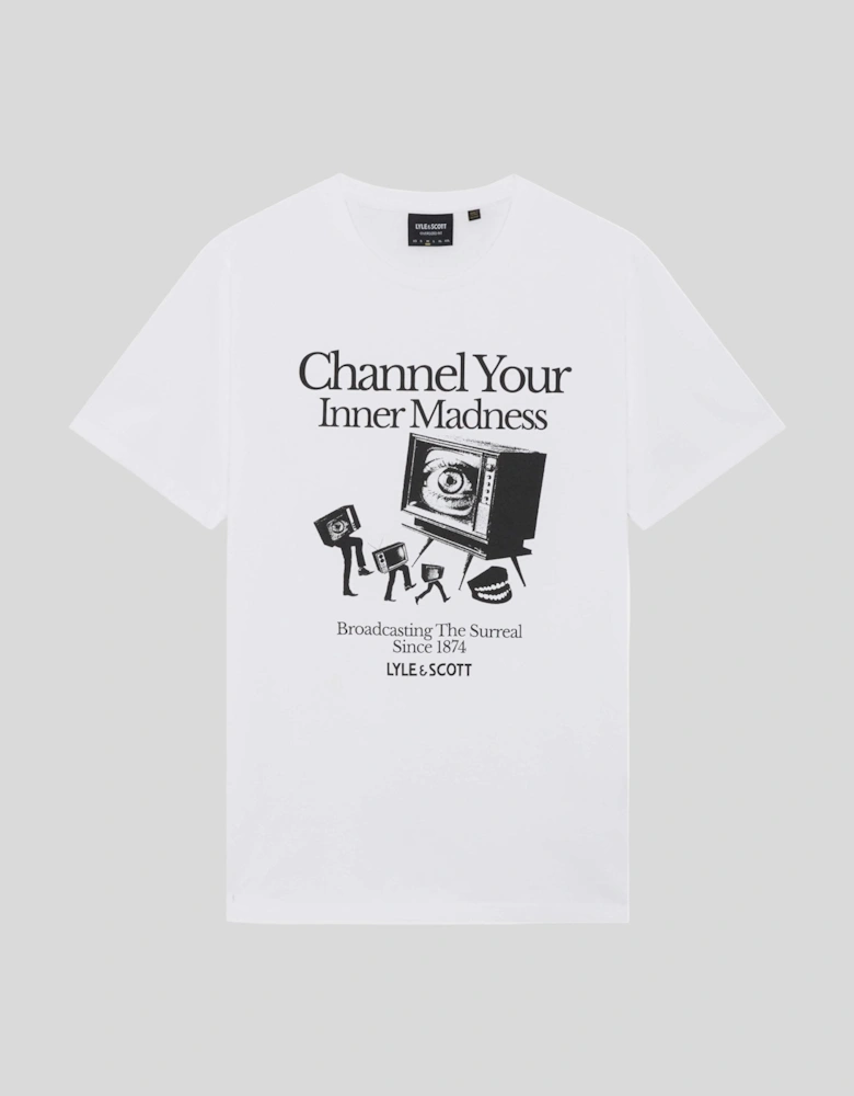 TV Channel Chest Graphic T-Shirt