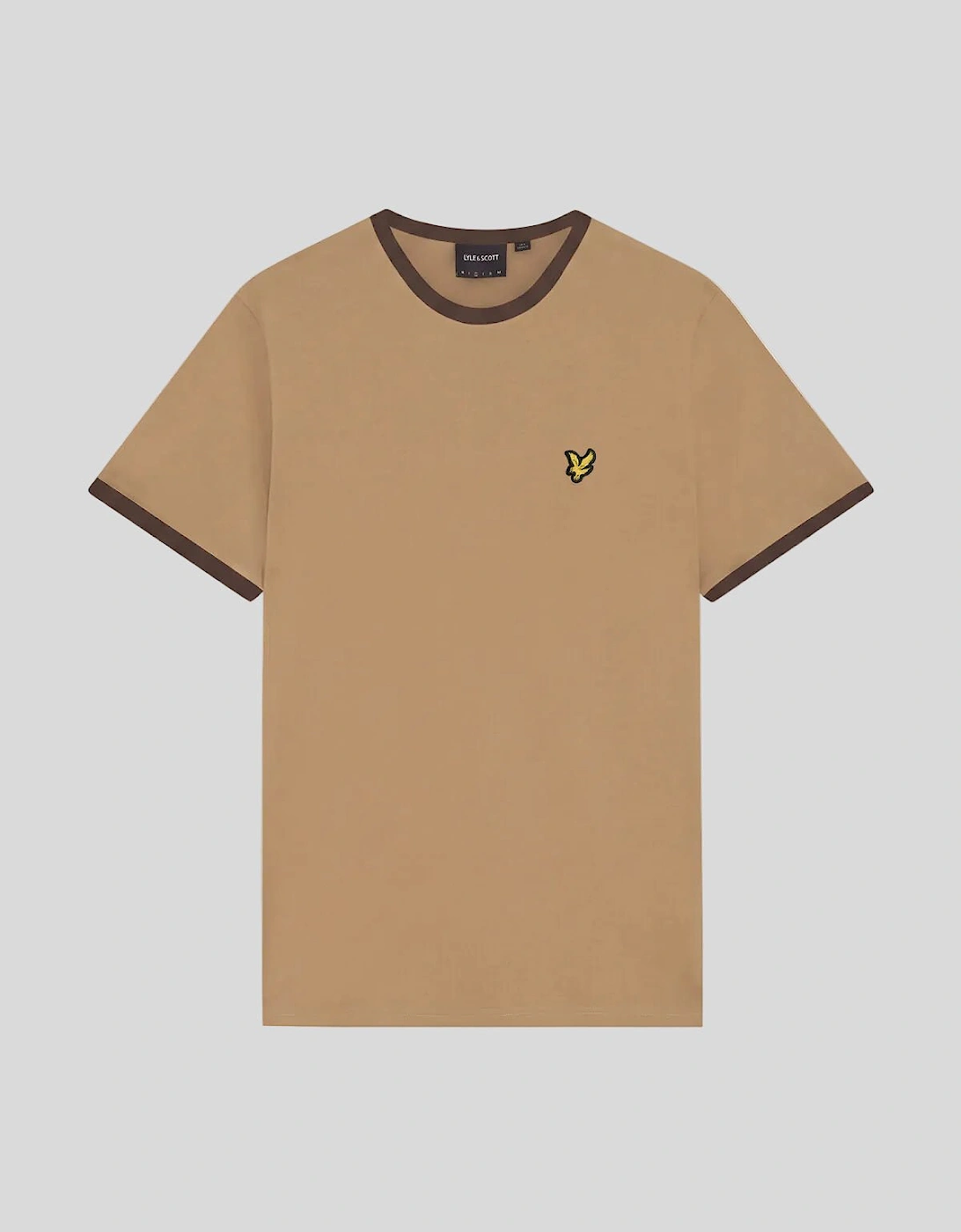 Ringer Cotton Crew Neck T-Shirt