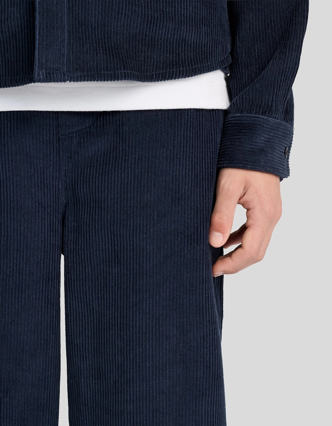 Straight Leg Corduroy Trousers