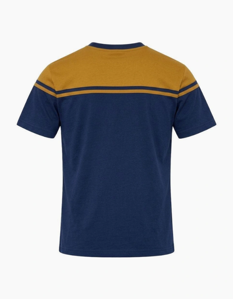 Sergio Tacchini New Young Line T-Shirt Golden Brown/Maritime Blue