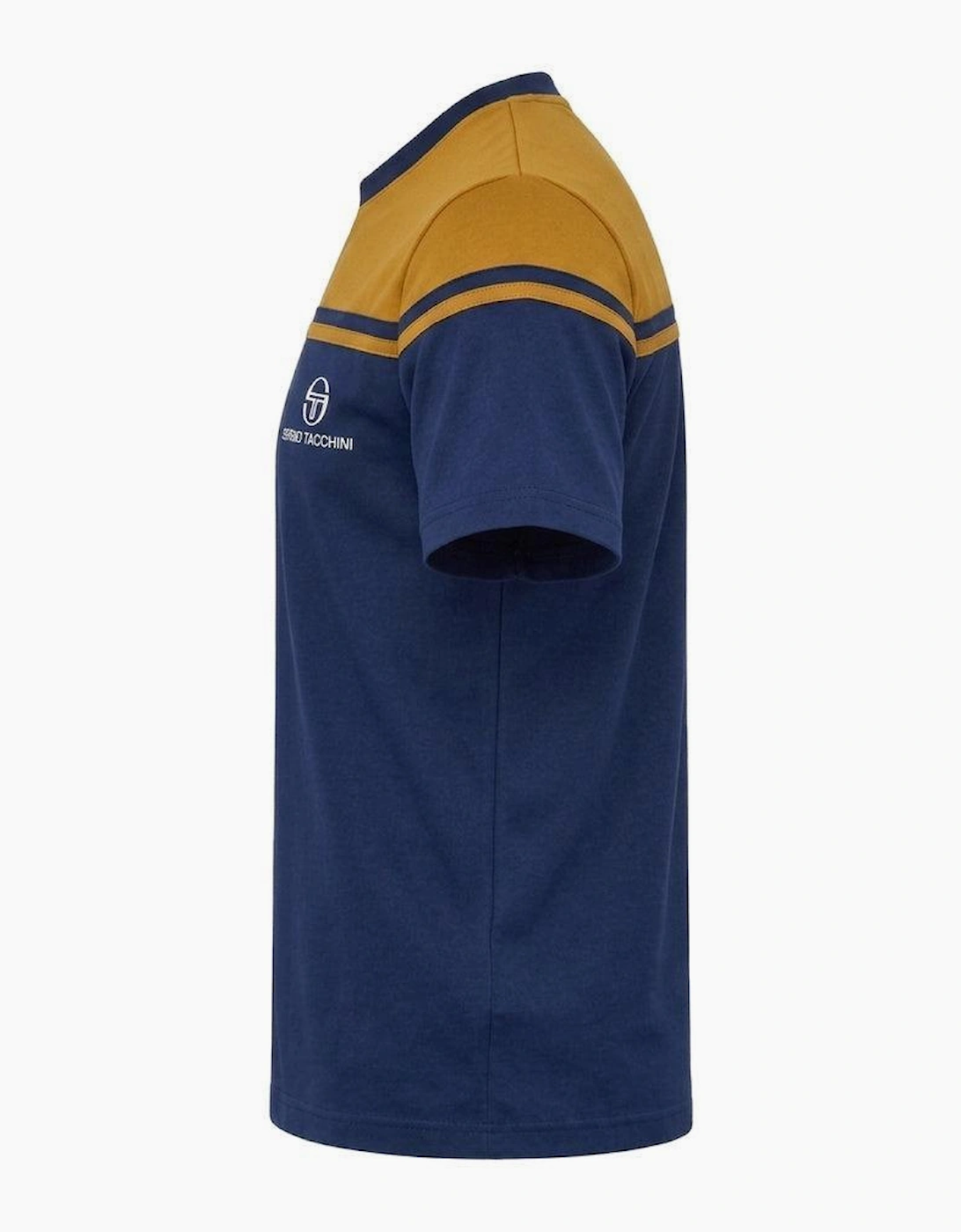 Sergio Tacchini New Young Line T-Shirt Golden Brown/Maritime Blue