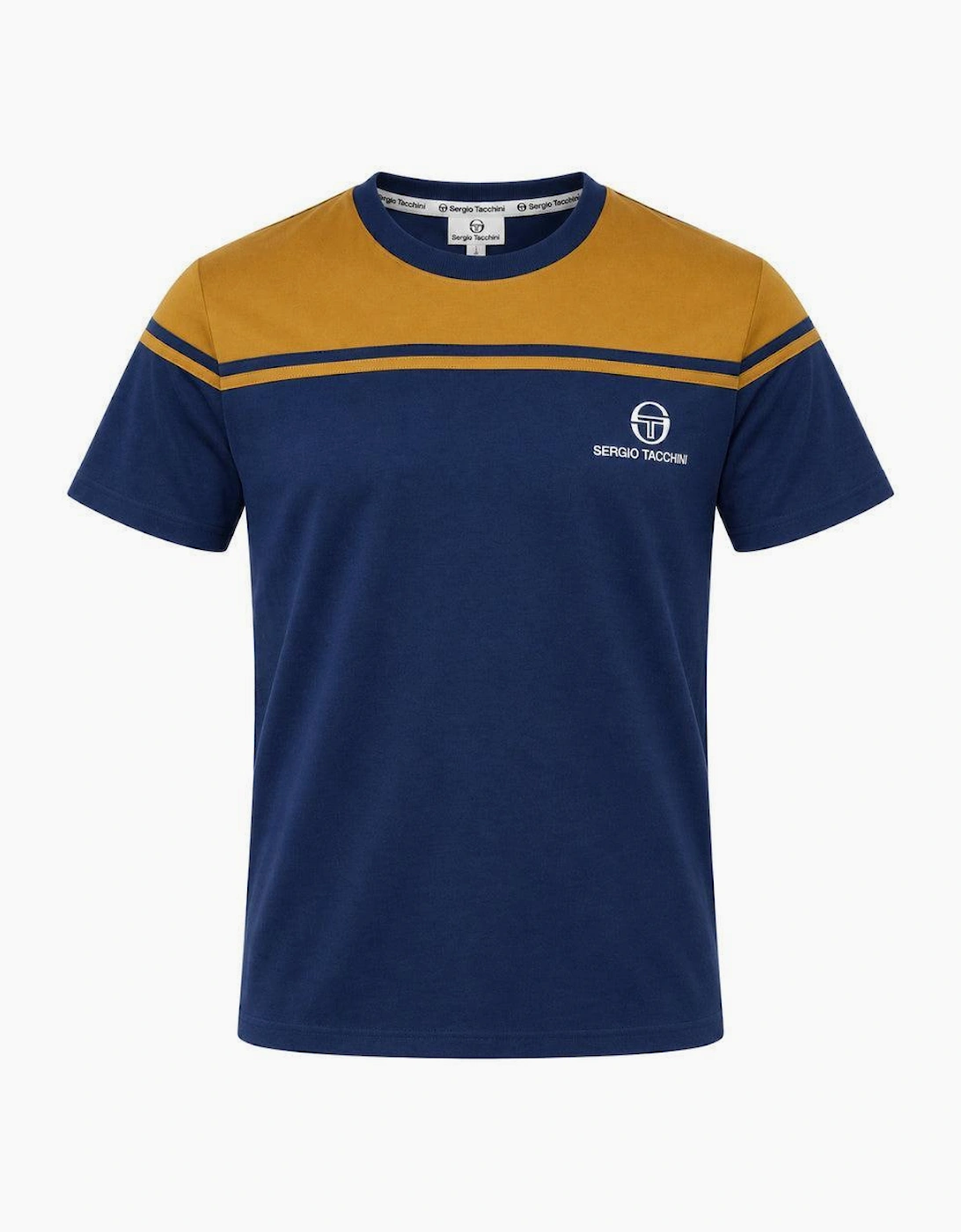 Sergio Tacchini New Young Line T-Shirt Golden Brown/Maritime Blue