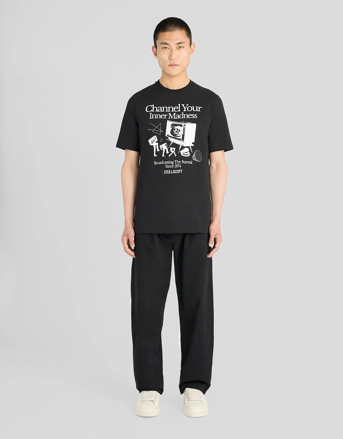 TV Channel Chest Graphic T-Shirt