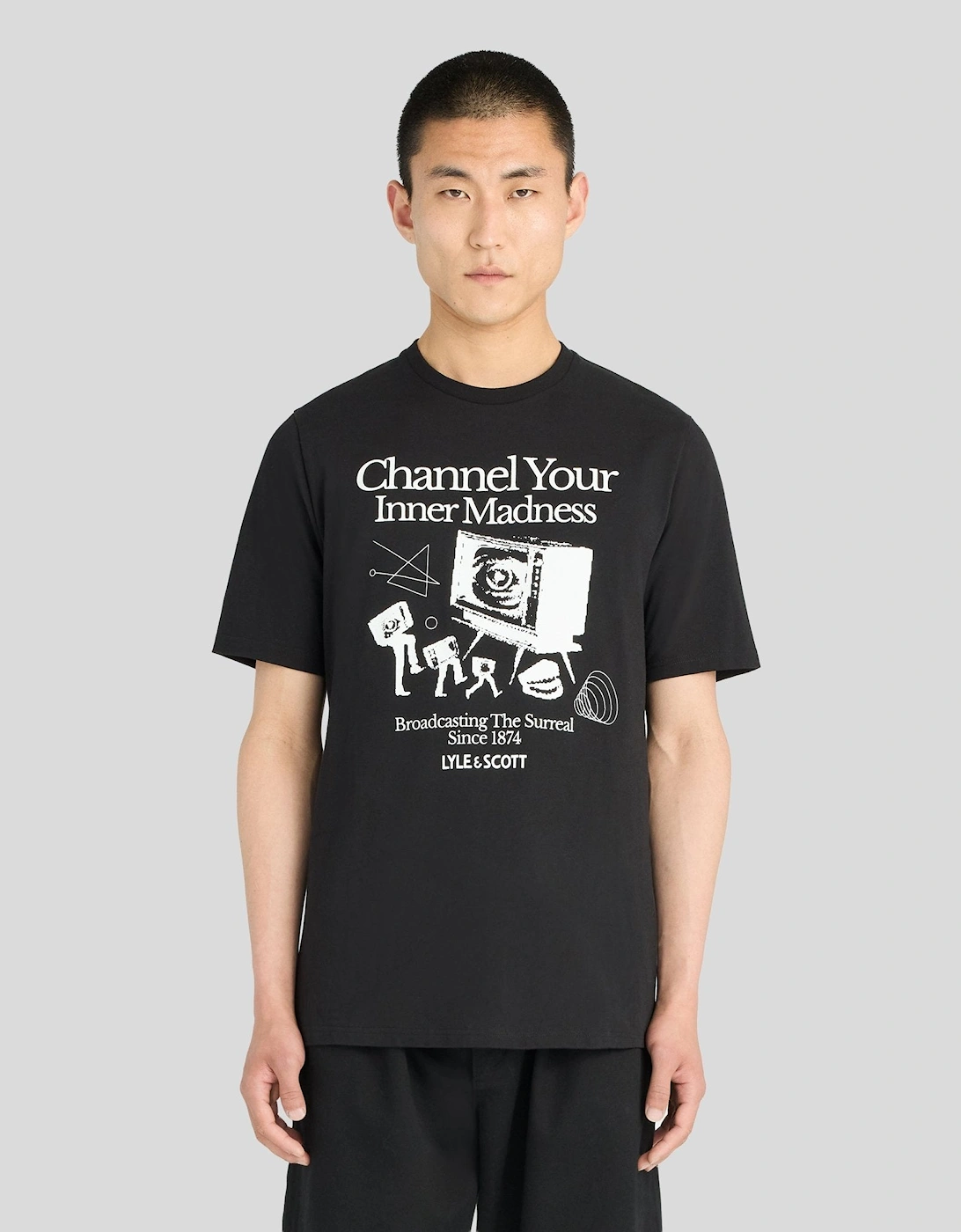 TV Channel Chest Graphic T-Shirt