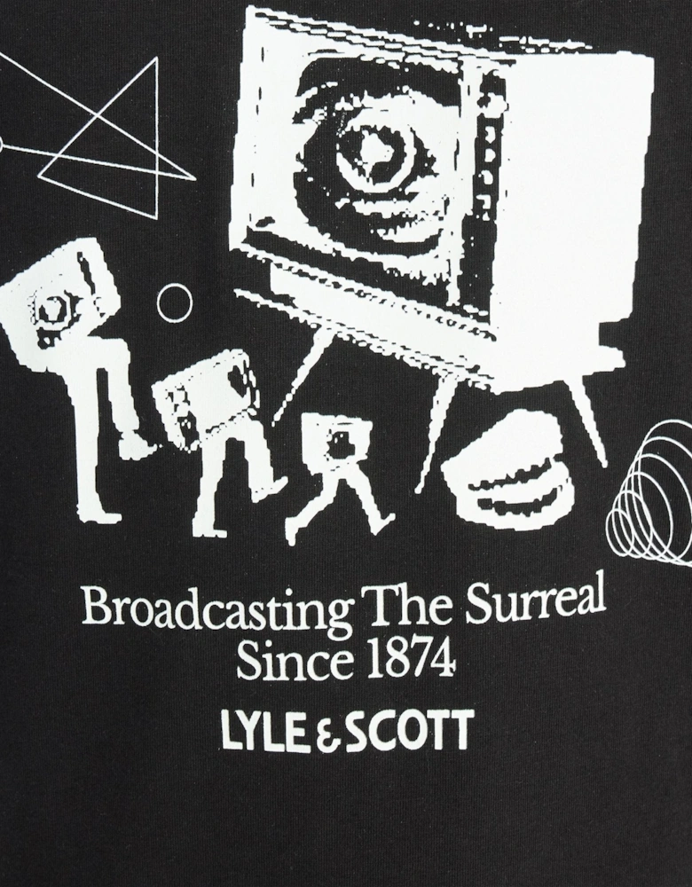 TV Channel Chest Graphic T-Shirt