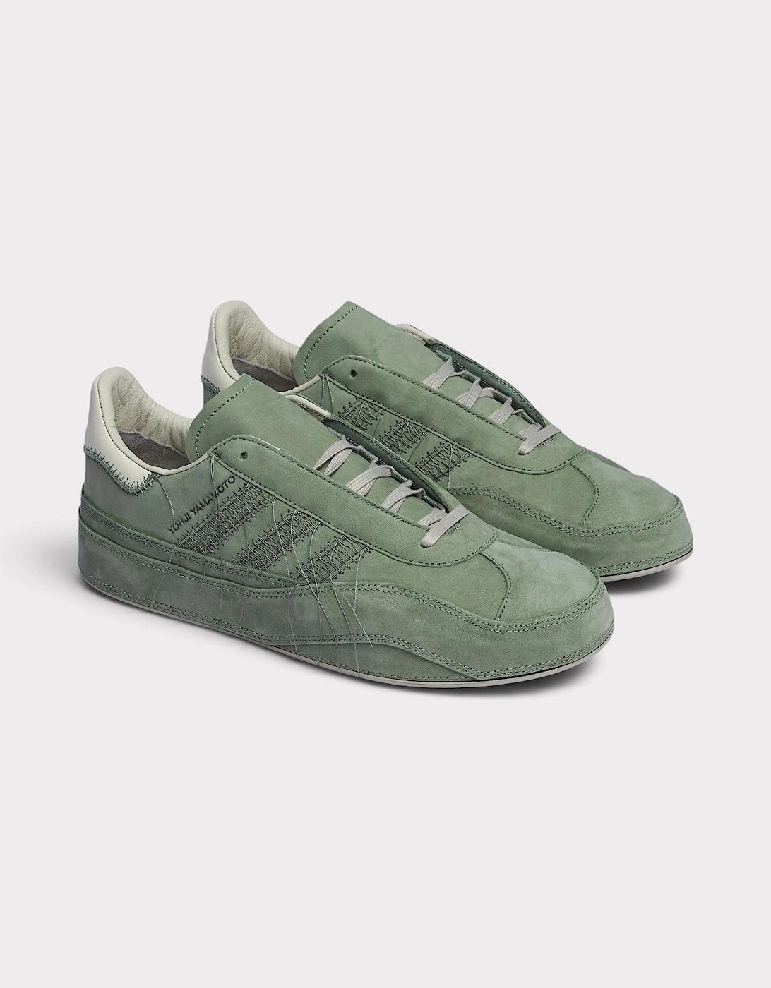 Adidas x Y-3 Gazelle Silver Green Off White