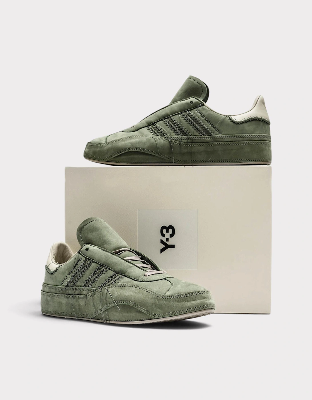Adidas x Y-3 Gazelle Silver Green Off White