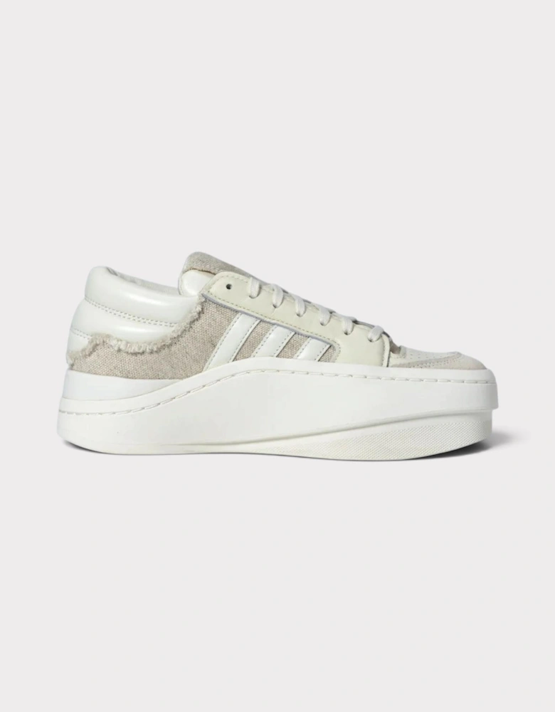 Adidas x Y-3 Centennial Low Leather Trainers Off White