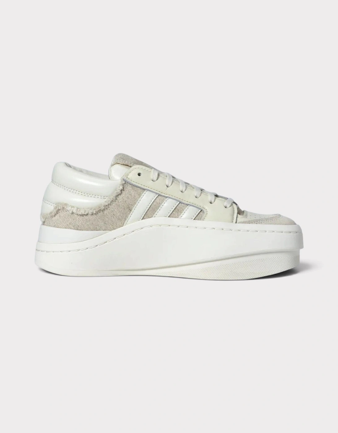 Adidas x Y-3 Centennial Low Leather Trainers Off White