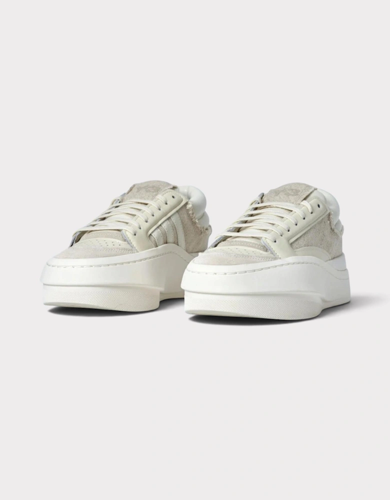 Adidas x Y-3 Centennial Low Leather Trainers Off White