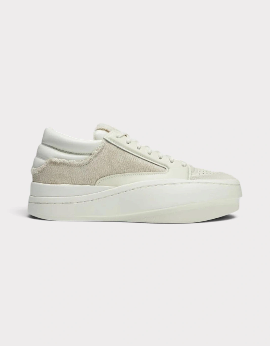 Adidas x Y-3 Centennial Low Leather Trainers Off White