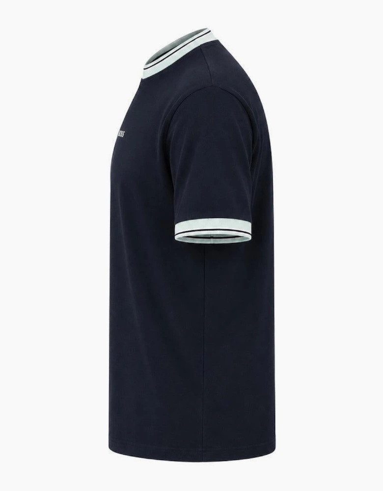 BOSS Te Blocks Tipped T-Shirt Dark Navy