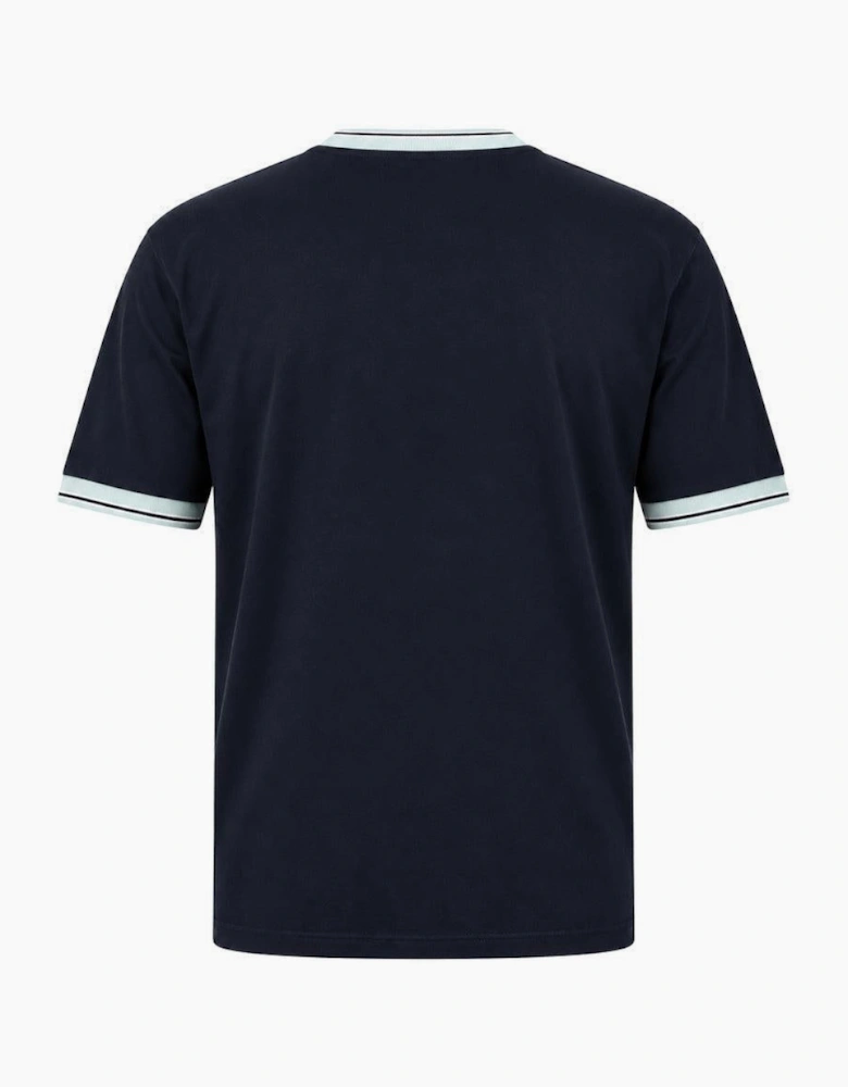 BOSS Te Blocks Tipped T-Shirt Dark Navy