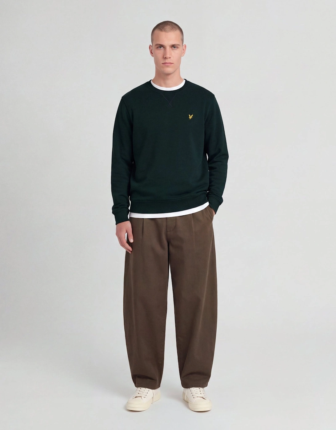 Cotton Crew Neck Sweatshirt