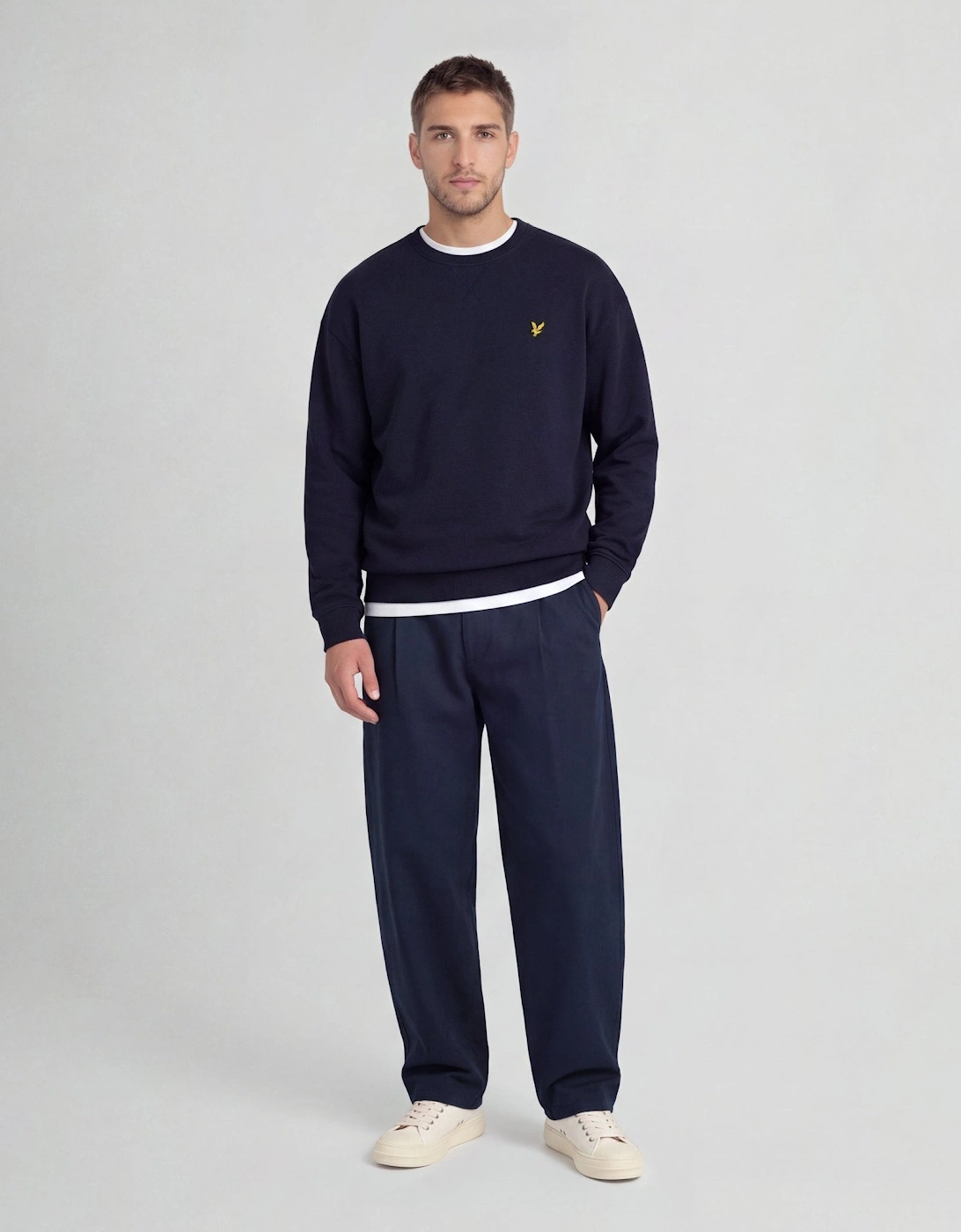 Cotton Crew Neck Sweatshirt