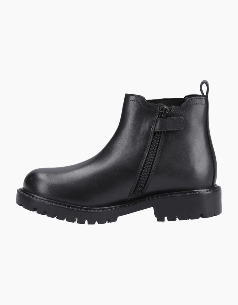 Hush Puppies Ariella Chelsea Boot Jnr Unisex Kids School Boots Black