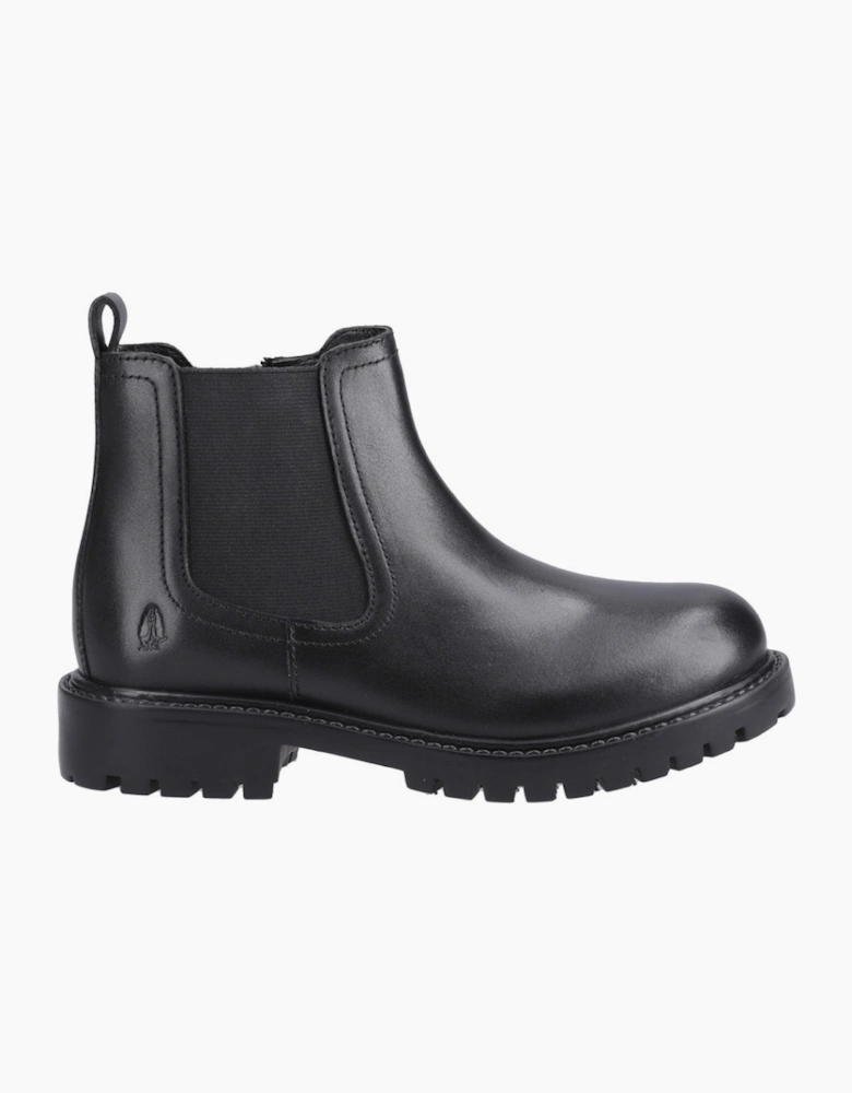 Hush Puppies Ariella Chelsea Boot Jnr Unisex Kids School Boots Black