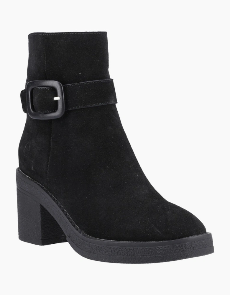 Hush Puppies Fearne Buckle Boot Womens Ankle Boots Black