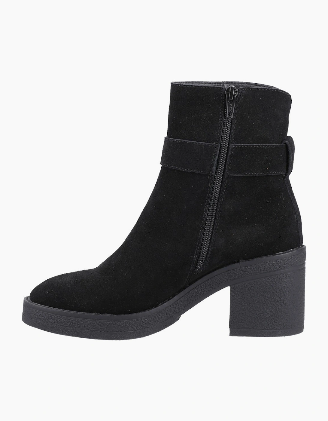 Hush Puppies Fearne Buckle Boot Womens Ankle Boots Black