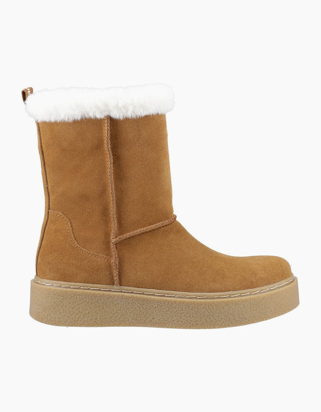 Hush Puppies Becca Mid Boot Womens Mid Calf Boots Tan