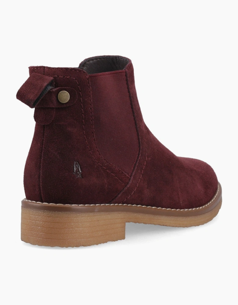Hush Puppies Maddy Womens Ankle Boots Plum