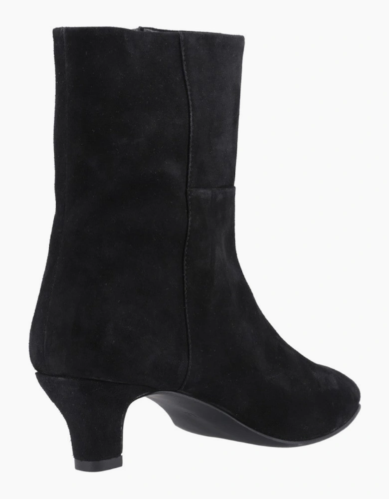 Hush Puppies Nahla kitten heel boot Womens Ankle Boots Black