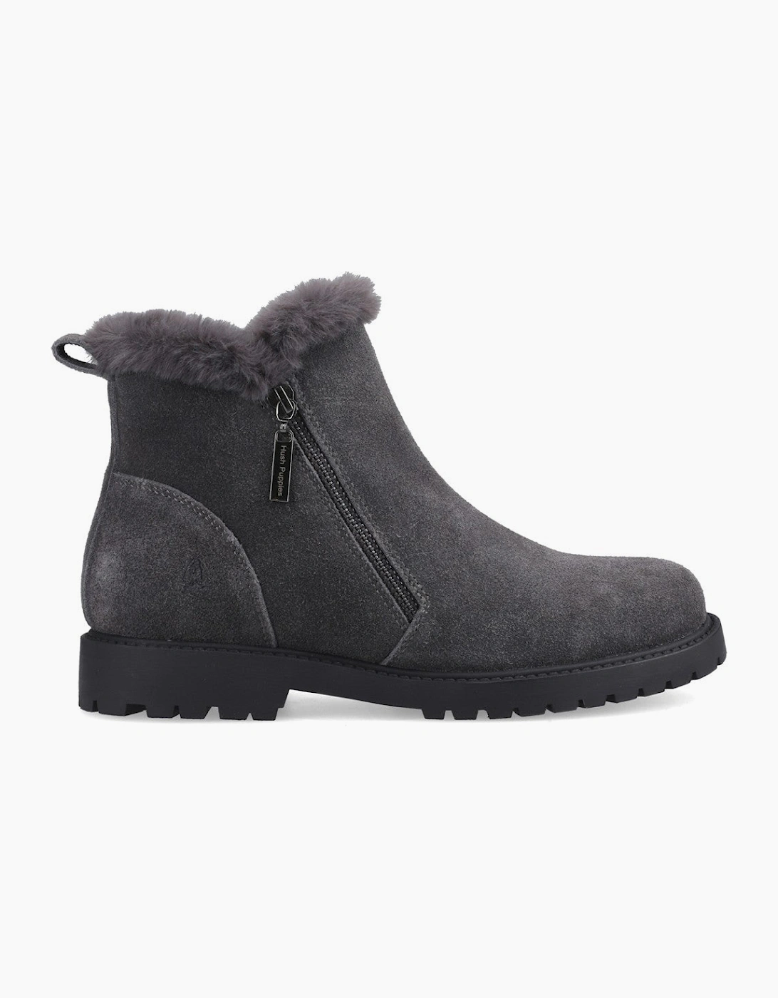 Hush Puppies Hollis Zip Boot Womens Ankle Boots Grey