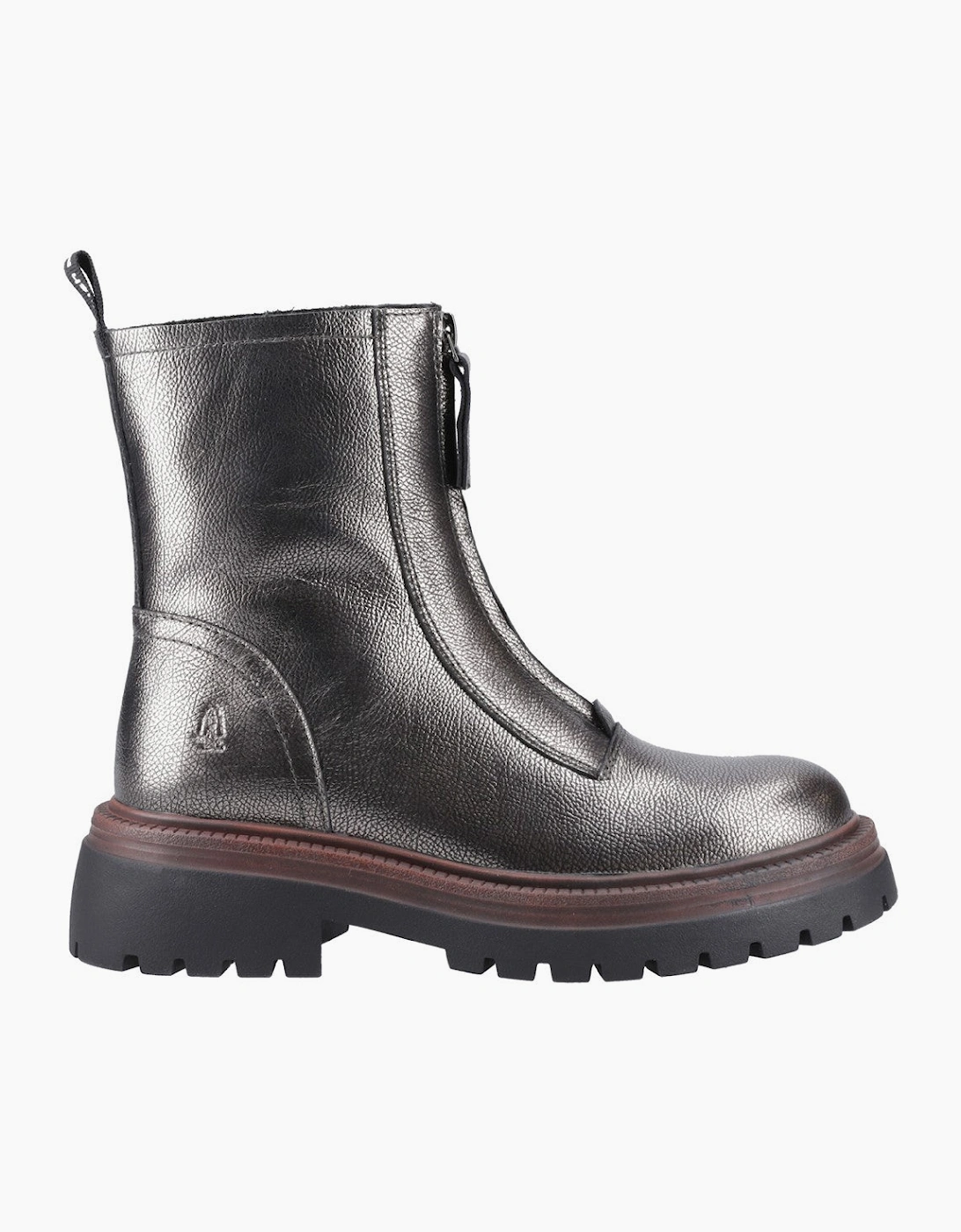 Hush Puppies Roxanna Zip Boot Womens Ankle Boots Silver