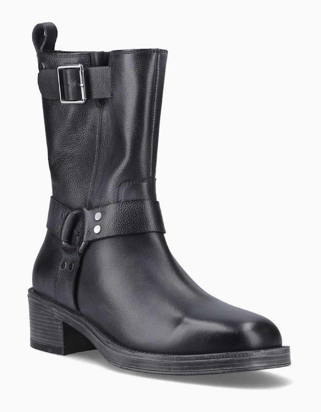 Hush Puppies Althea Buckle Boot Womens Ankle Boots Black