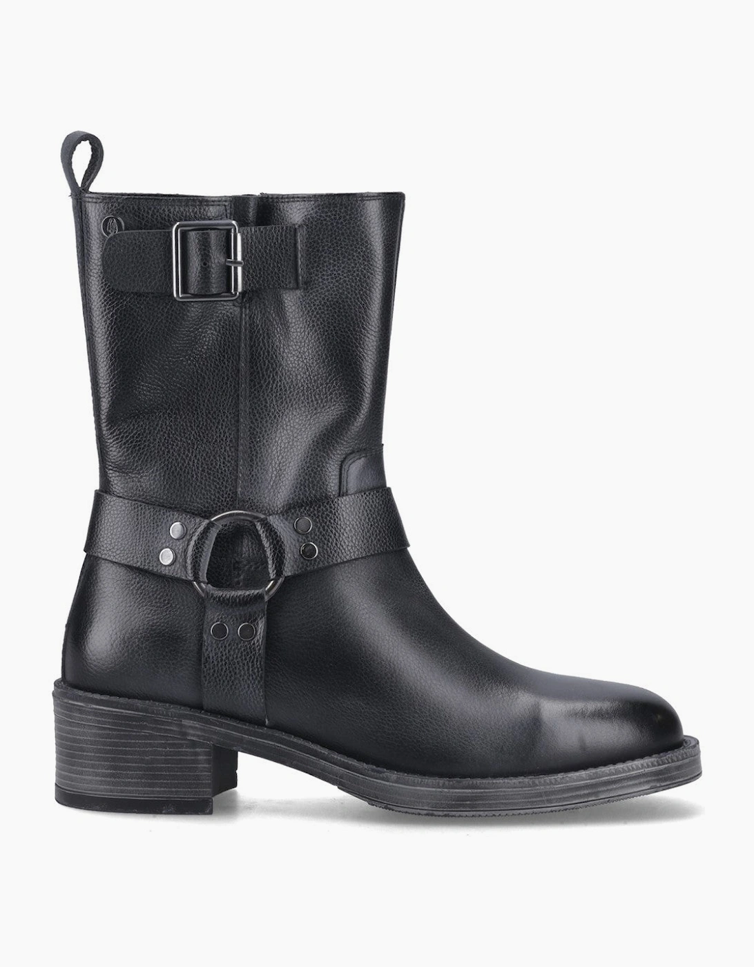 Hush Puppies Althea Buckle Boot Womens Ankle Boots Black