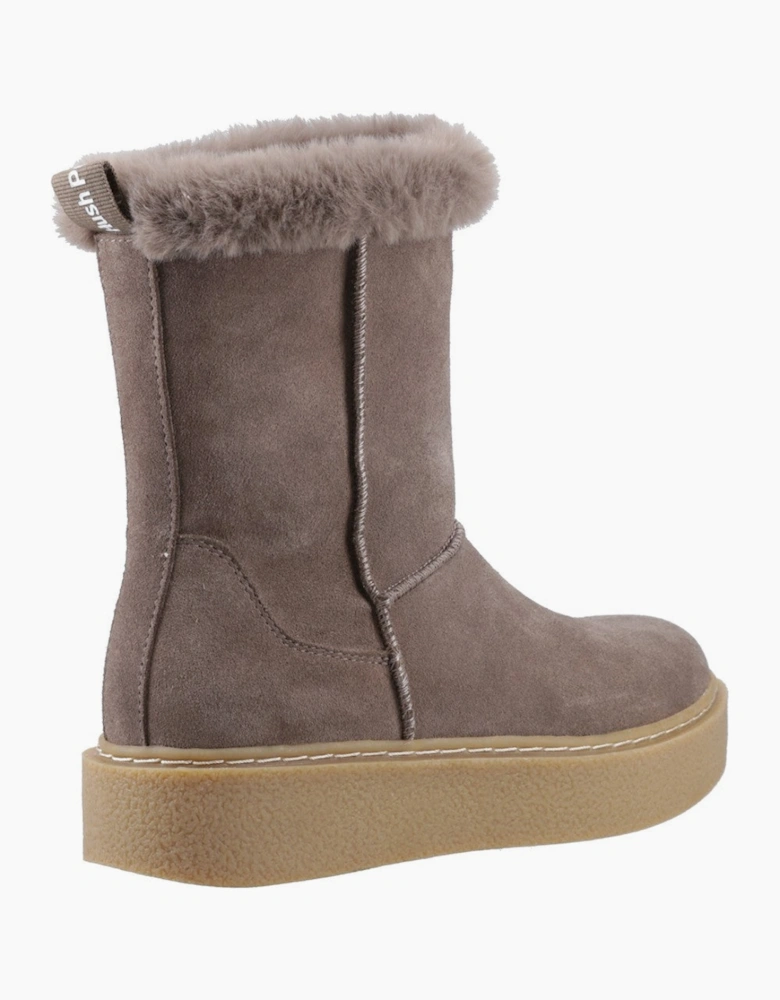 Hush Puppies Becca Mid Boot Womens Mid Calf Boots Taupe
