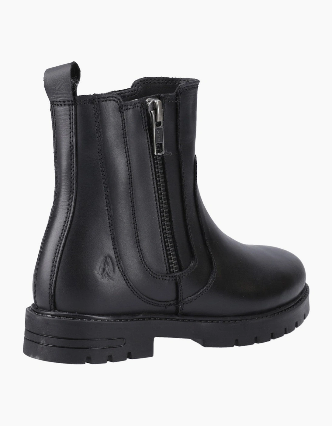 Hush Puppies Liana Zip Boot Snr Unisex Kids School Boots Black