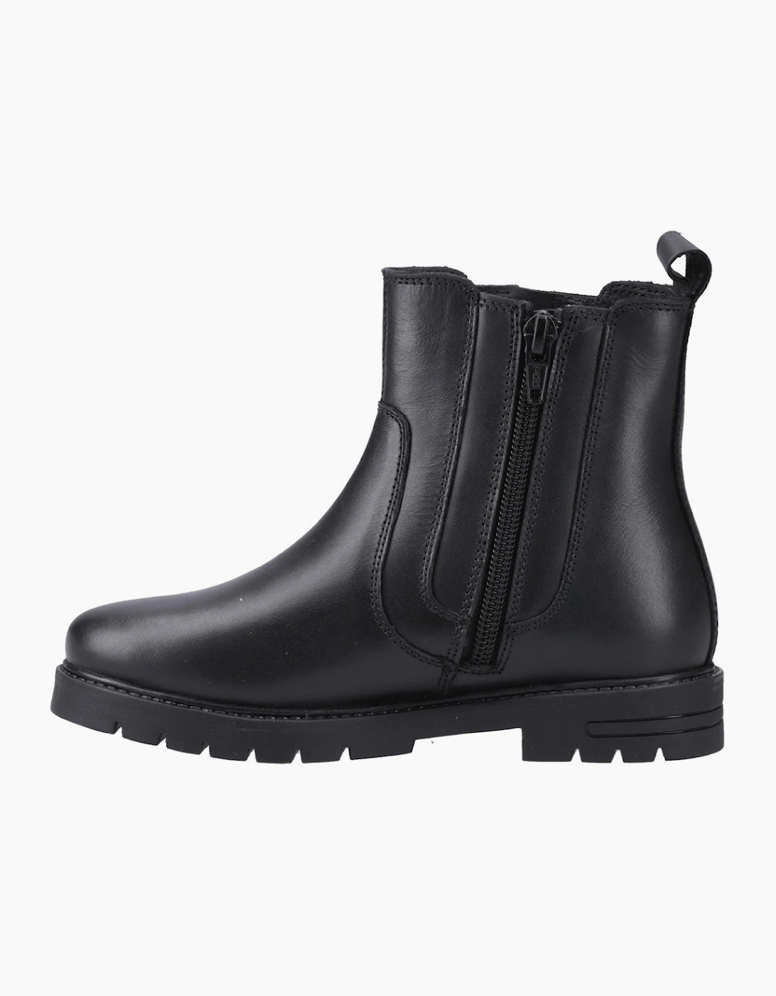 Hush Puppies Liana Zip Boot Snr Unisex Kids School Boots Black