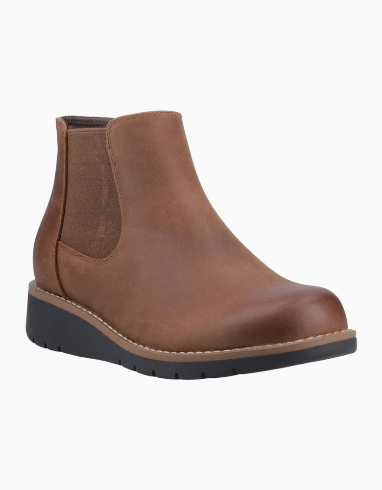 Hush Puppies Leonie Ankle Boots Womens Chelsea Boots Brown