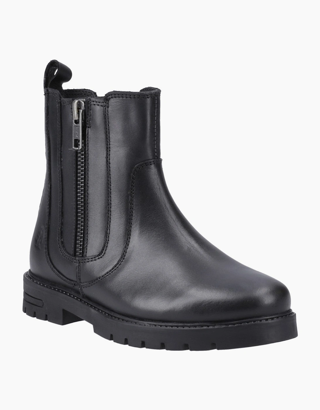 Hush Puppies Liana Zip Boot Snr Unisex Kids School Boots Black