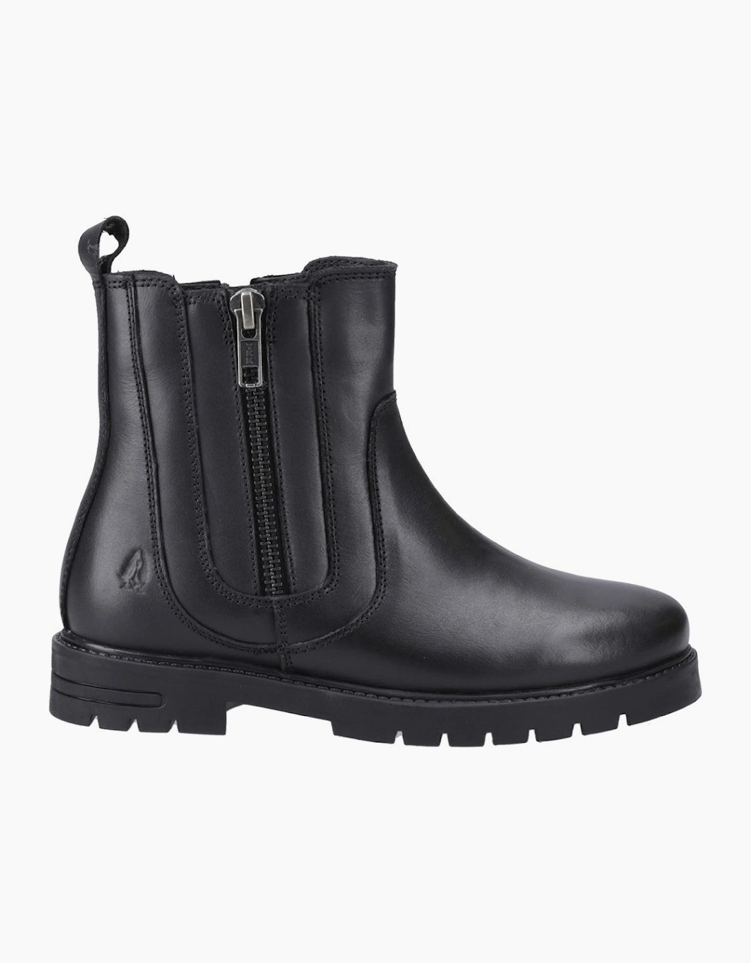 Hush Puppies Liana Zip Boot Snr Unisex Kids School Boots Black