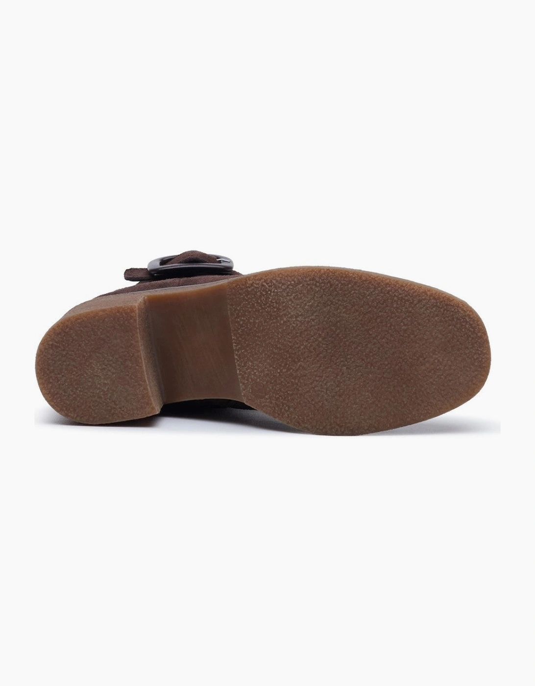 Hush Puppies Fearne Buckle Boot Womens Ankle Boots Chocolate