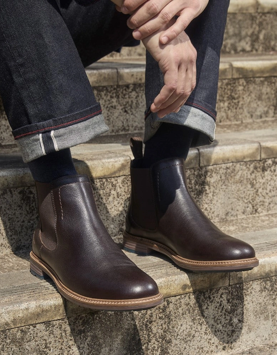 Hush Puppies Justin Chelsea Boot Mens Chelsea Boots Chocolate