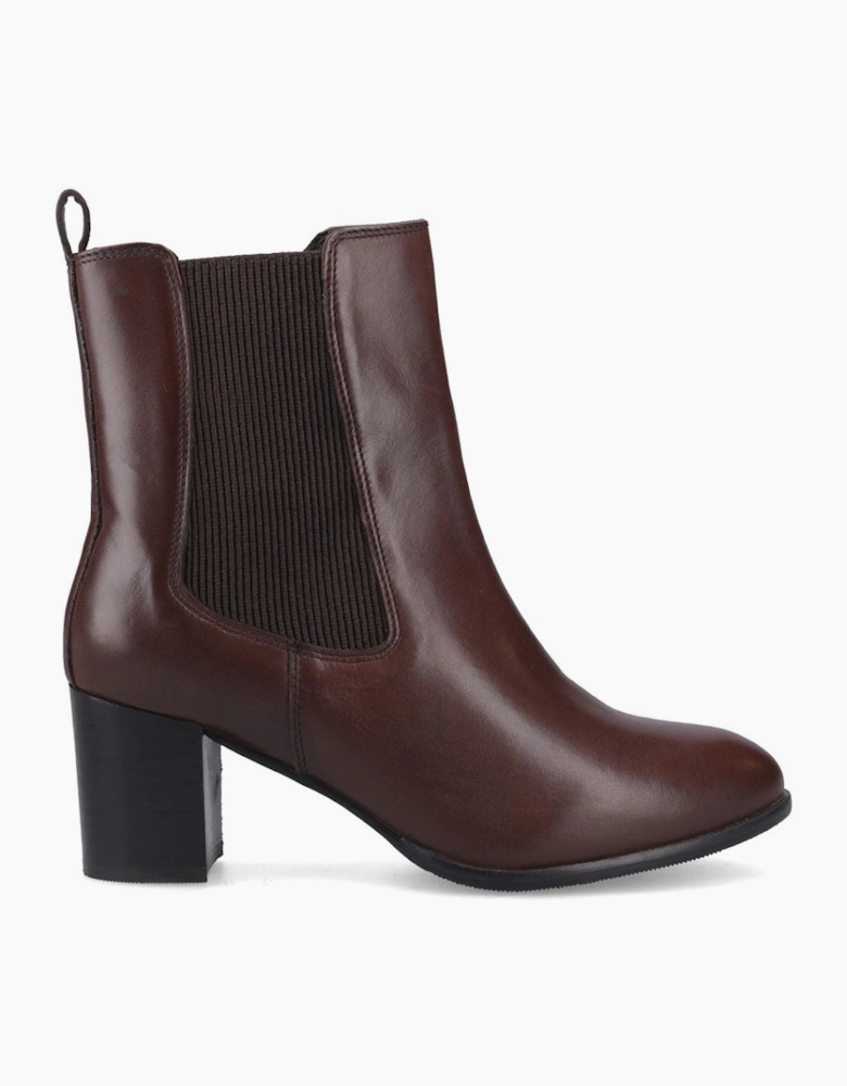 Hush Puppies Camellia Heeled Boot Womens Ankle Boots Brown