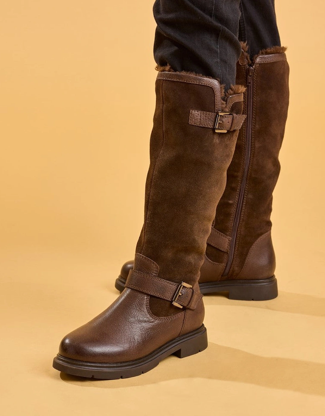 Hush Puppies Cressida Long Boot Womens Tall Boots Brown