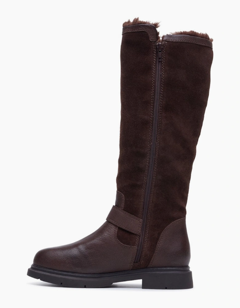 Hush Puppies Cressida Long Boot Womens Tall Boots Brown
