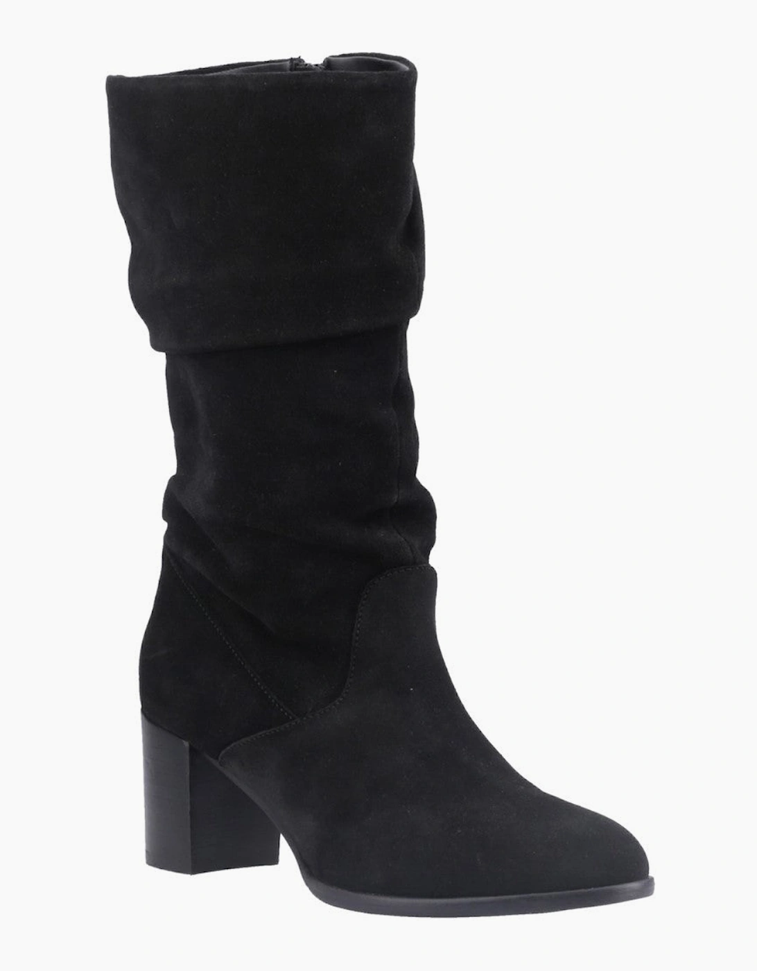 Hush Puppies Black Cosima Ruched Boots - Image 3