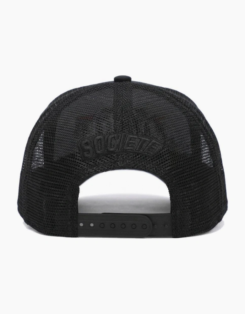 Societe Noir La Vitesse Mesh Trucker Cap Black